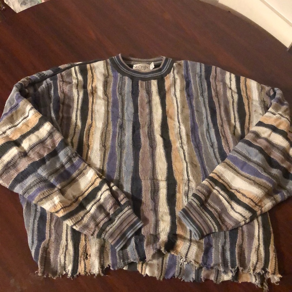 multi colored sweater